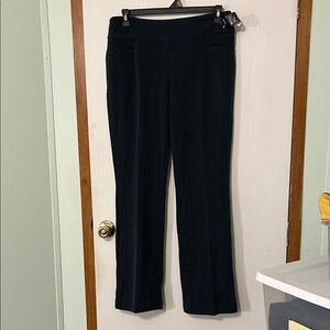 7th Ave Design Studio NY&C Black and Blue Women's Pants Size Large